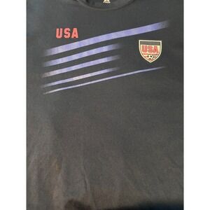 Striker USA Soccer Performance T-Shirt Mens XL Navy Blue Graphic Tee